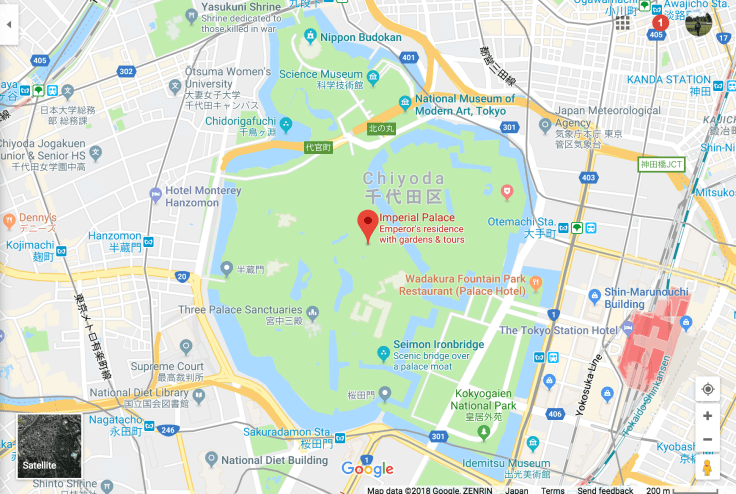 Mappa del Palazzo Imperiale