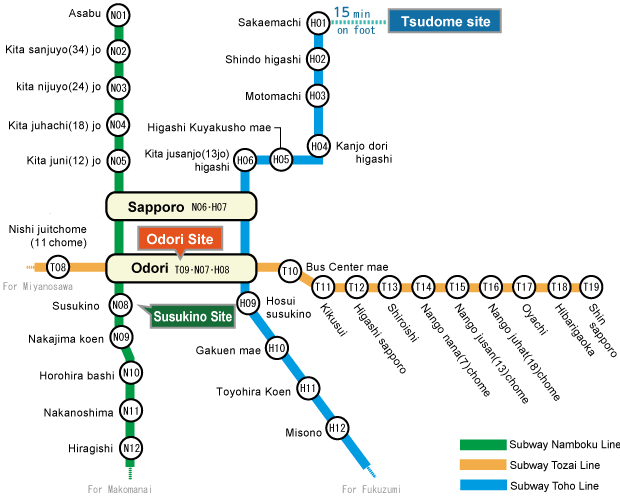 Mappa delle location del festival / Map of the Snow Festival locations